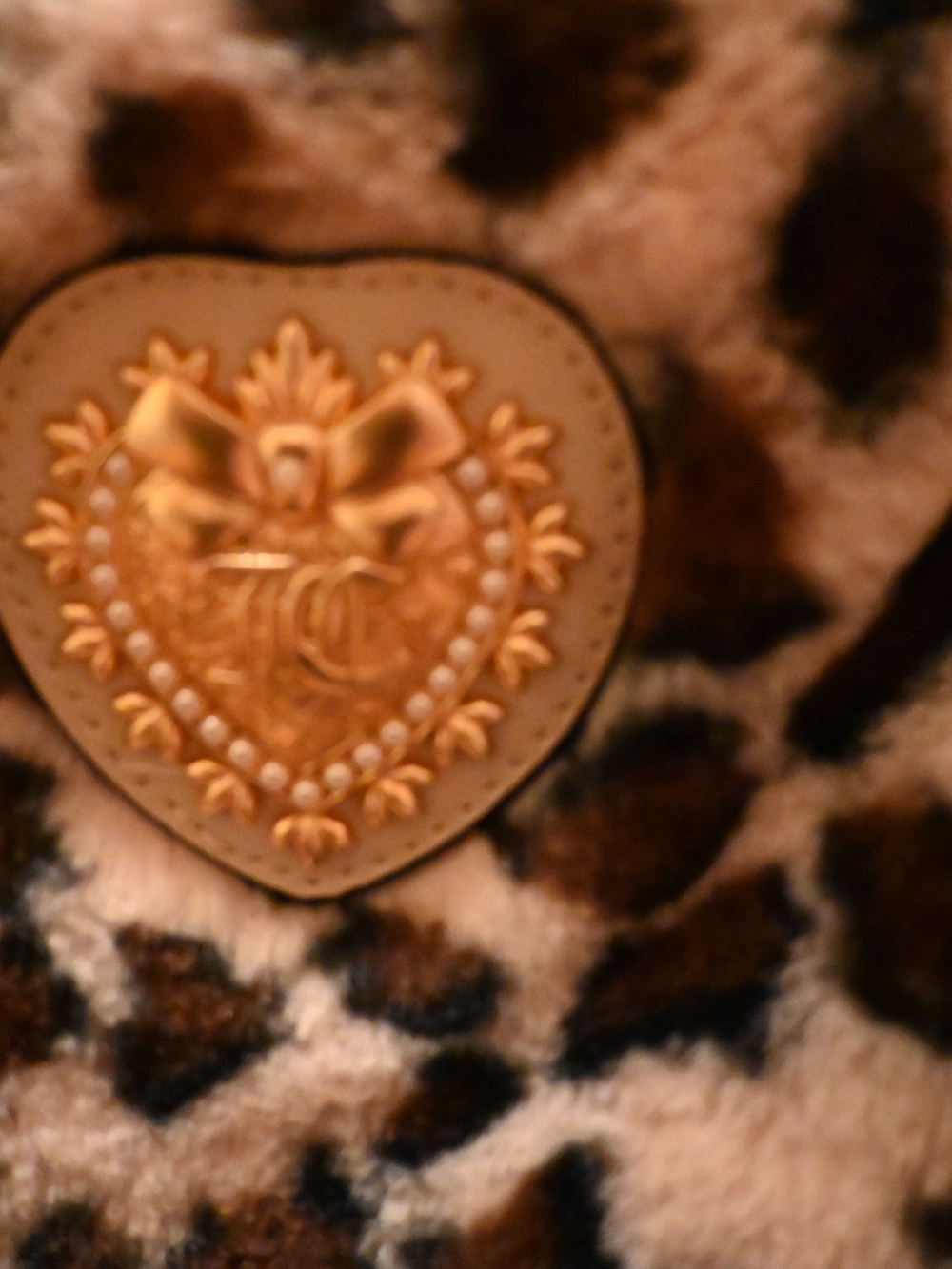 Juicy Couture Leopard Faux-Fur Tote in Black, Brown, Cream with Gold Hardware - Picture 5 of 6